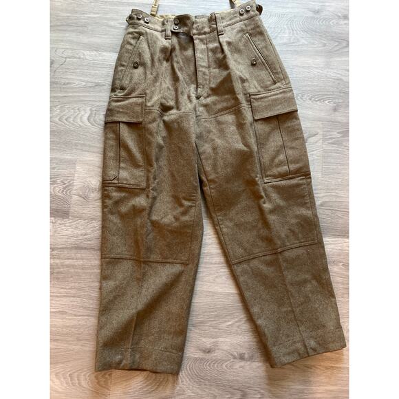 Vintage Serios German wool cargo pants military pants - Picture 1 of 5